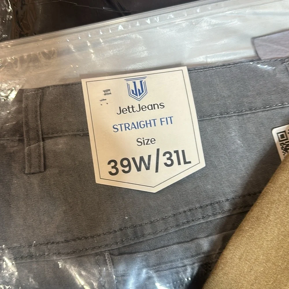 JETT JEANS Bundle of 3 Pairs Men’s Straight Leg Jeans, 39W 31L, New